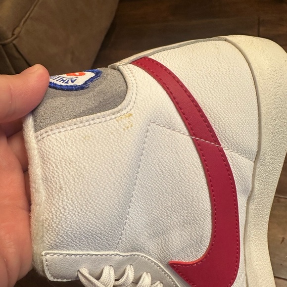 Nike Blazer Mid '77 SE (GS) Big Kids' Shoes White-Gym Red-Grey DH9700-100 Sz 7Y - Picture 9 of 9